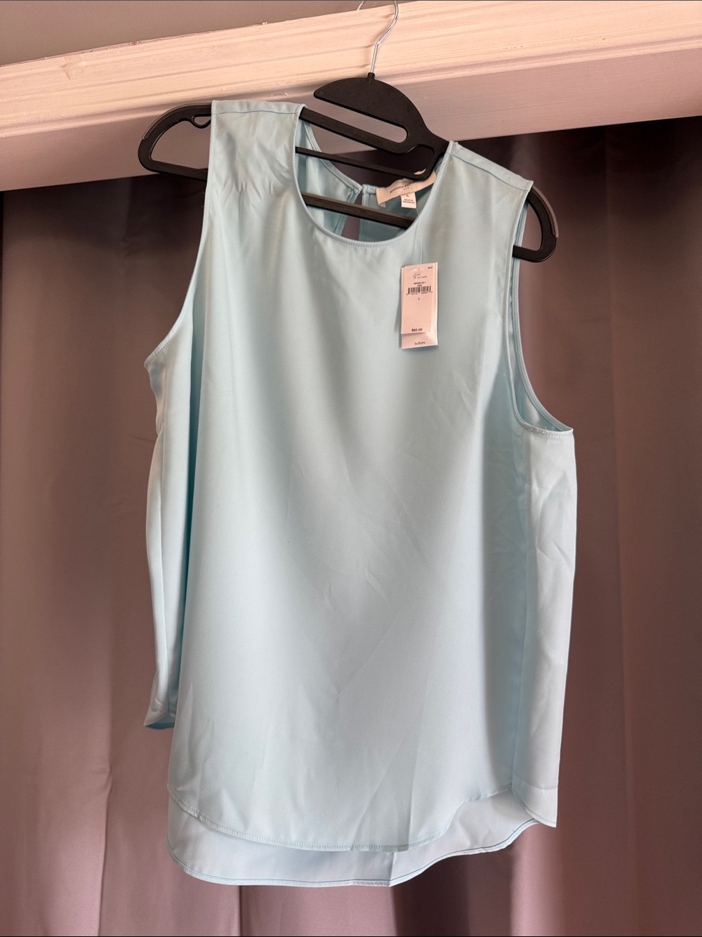 Banana Republic Light Blue Sleeveless Blouse